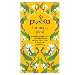 Pukka Turmeric gold tea Ø, 20 breve.