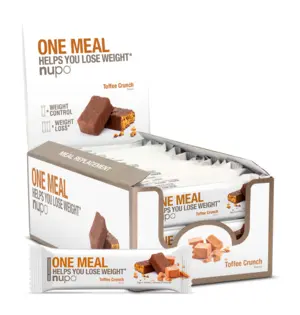 Nupo One Meal Bar Toffee Crunch, 24stk.