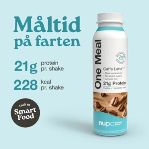 Nupo +Prime Shake – Caffe Latte Happiness, 12 x 330ml.