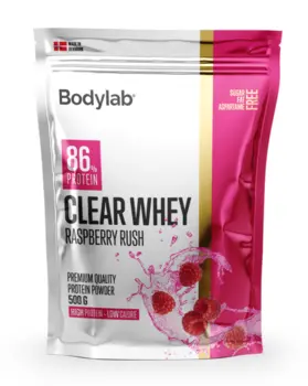 Bodylab Clear Whey Raspberry Rush, 500 g.
