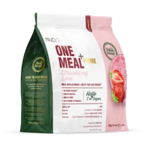 Nupo One Meal +Prime Vegan – Strawberry Love, 6/9 port.