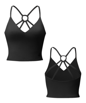 Curare Breath Short Spaghetti Top- black