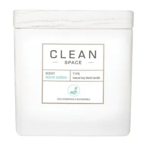 CLEAN SPACE Warm Cotton Candle, 227 g.