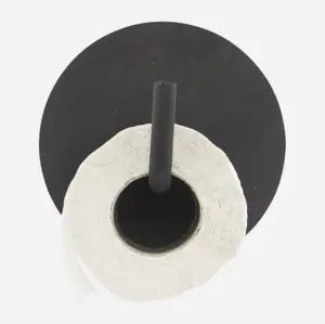 House Doctor Toiletpapirholder, Text, Sort aluminium