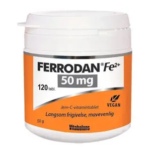 Ferrodan Fe2 + 50 mg, 120tab.