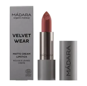 MÁDARA Makeup Velvet Wear Cream Lipstick "Warm Nude", 3,8g.