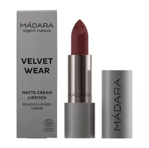 MÁDARA Makeup Velvet Wear Cream Lipstick "Dark Nude", 3,8g.