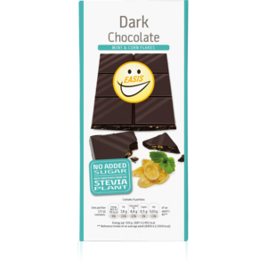 EASIS Mørk chokoladeplade med knas & mint
