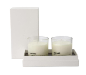 Meraki Duftlys Wild Meadow 2stk, h: 7.6 cm, dia: 7 cm