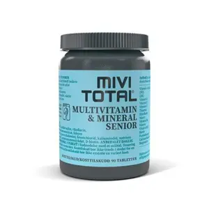 Mivi Total Senior Multivitamin & Mineraler, 90tab.