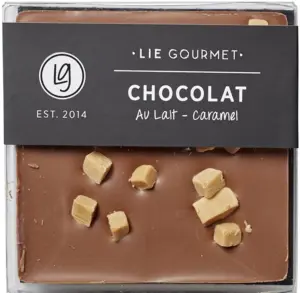 Lie Gourmet Mælkechokolade med Karamel, 60g.