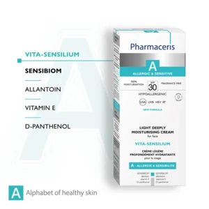 Pharmaceris A Vita-Sensilium – Let dybt fugtgivende ansigtscreme SPF 30, 50ml.
