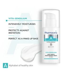Pharmaceris A Vita-Sensilium – Let dybt fugtgivende ansigtscreme SPF 30, 50ml.