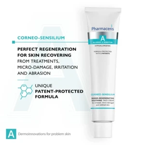 Pharmaceris A-Corneo-Sensilium – Beroligende og Genopbyggende Creme til Ansigt og Krop, 75ml.