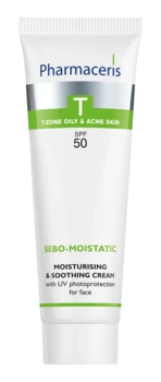 Pharmaceris T Sebomat Moistatic, Fugtgivende og beroligende dagcreme SPF 50, 50ml.