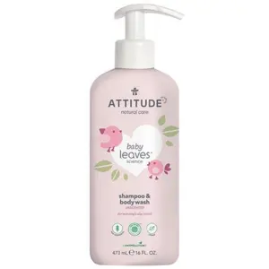 Attitude Baby Leaves 2-in-1 Shampoo & Body Wash Unscented, 473ml