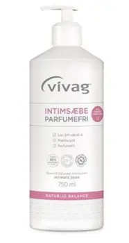Vivag Intimsæbe Parfumefri, 750ml.