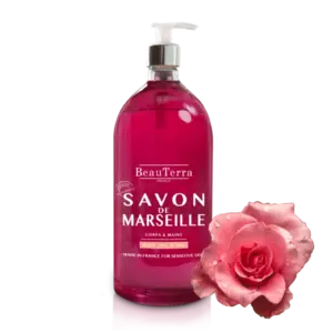 Beau Terra Marseille Liquid Soap - Ancient Rose, 1000ml