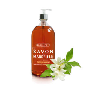 Beau Terra Marseille Liquid Soap - Orange Blossom, 1000ml