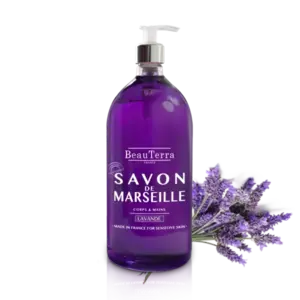 Beau Terra Marseille Liquid Soap - Lavender, 1000ml