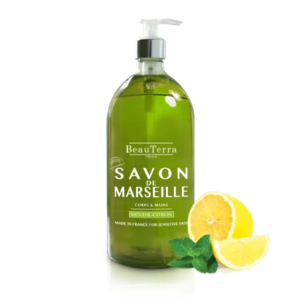 Beau Terra Marseille Liquid Soap - Mint Lemon, 300ml