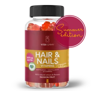 VitaYummy Hair & Nails Vitaminer Summer edition, 60stk.