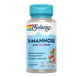 Solaray D-Mannose med CranActin, 60kap