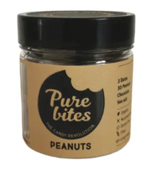 Pure Bites Peanuts, small, 110g.