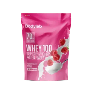 Bodylab Whey 100 - raspberry & yoghurt, 1kg
