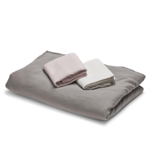 Cocoon Betræk til barnevognsdyne, Polar Bear White 65×80