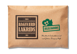Bagsværd Lakrids Hel Plade Lakrids "Jul", 160g.