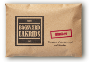 Bagsværd Lakrids Hel Plade "Hindbær", 160g.