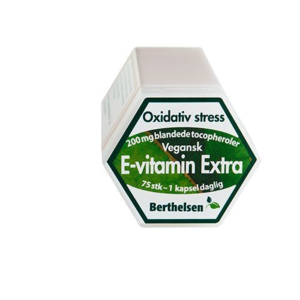 Berthelsen E-vitamin Extra 200mg, 75kap
