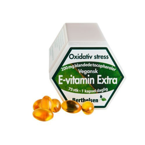 Berthelsen E-vitamin Extra 200mg, 75kap