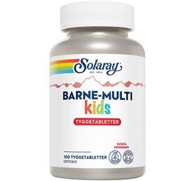 Solaray Barne-Multi kids tyggetabletter, 100tab.