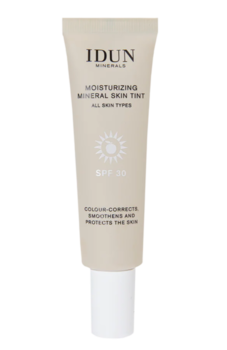 Idun Minerals Moisturizing Mineral Skin Tint SPF30, "Djurgården,"Light Neutral, 27ml.