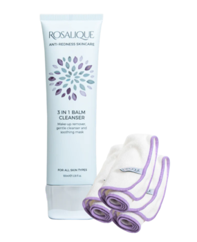 Rosalique Balm Cleanser + 3 stk Bamboo Cloth, 100ml.