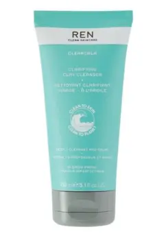 REN Clean Skincare ClearCalm Clarifying Clay Cleanser, 150ml.