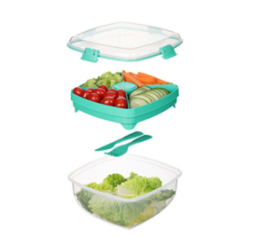 Sistema Salad Max To Go, Minty Teal, 1,63L