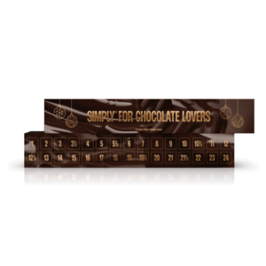 Simply Chocolate Julekalender Simply for Chocolate Lovers, 300g.