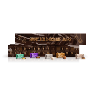 Simply Chocolate Julekalender Simply for Chocolate Lovers, 300g.