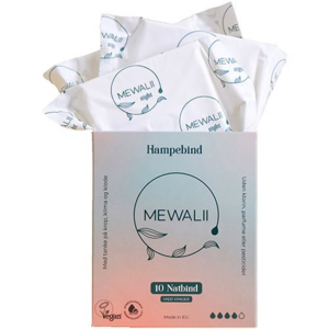 Mewalii hamp natbind 10 stk. m. vinger, 1pk.