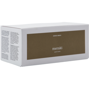 Meraki Æske m/2 stk Duftlys, Warm Tonka, Brun