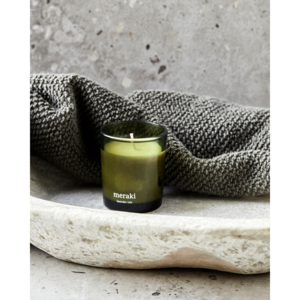 Meraki Æske m/2 stk Duftlys, Lavender rain, Grøn