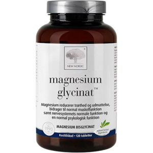New Nordic Magnesium glycinat, 120tab.