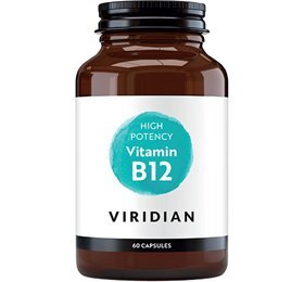 VIRIDIAN High Potency B12 vitamin, 60kap.