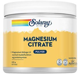 Solaray Magnesium Citrate, 225g.