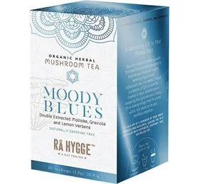 Rå Hygge Moody Blues - Maitake Herbal Tea Ø, 16br.