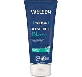 Weleda Active Fresh 3in1 Shower Gel - For men, 200ml.