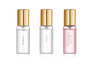 Zarkoperfume Gift Set Triple Treat Pink Molécule 090.09 Edp, The Muse Edp, Youth Edp, 12ml.